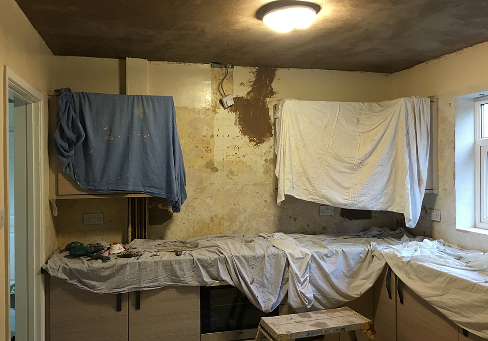 kitchen damp proofing before